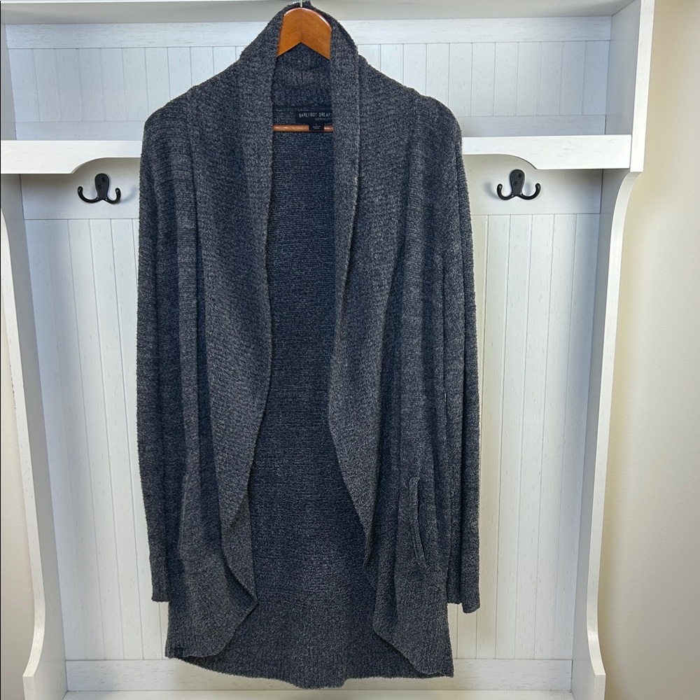 Barefoot Dreams CozyChic Lite Circle Cardigan Gray L